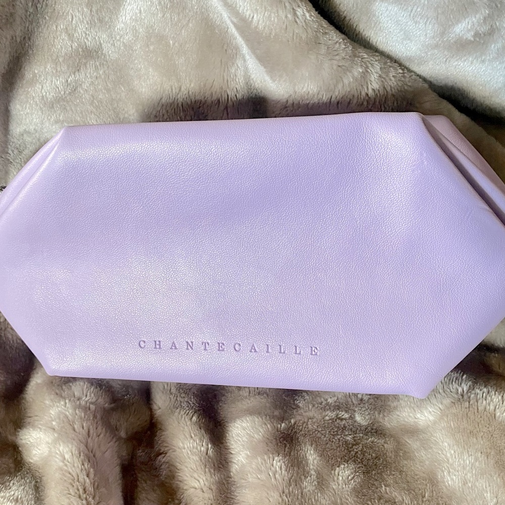 Chantecaille Lilac Cosmetic Skincare Travel Bag NEW